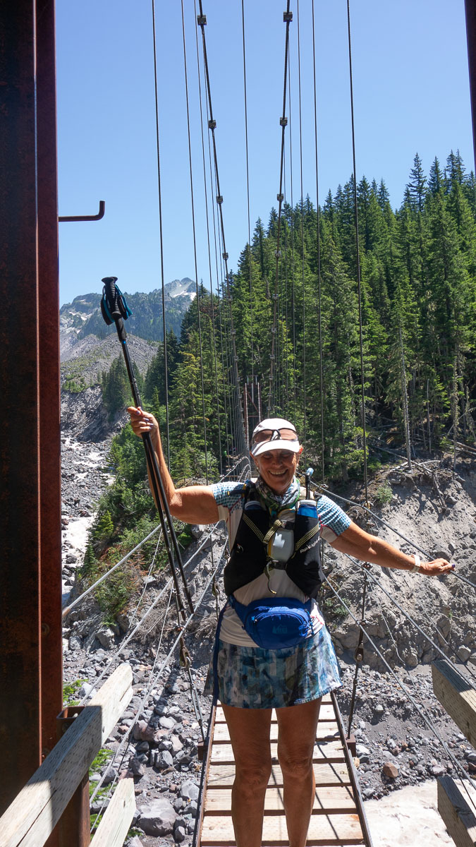 The Carbon River Suspension Bridge