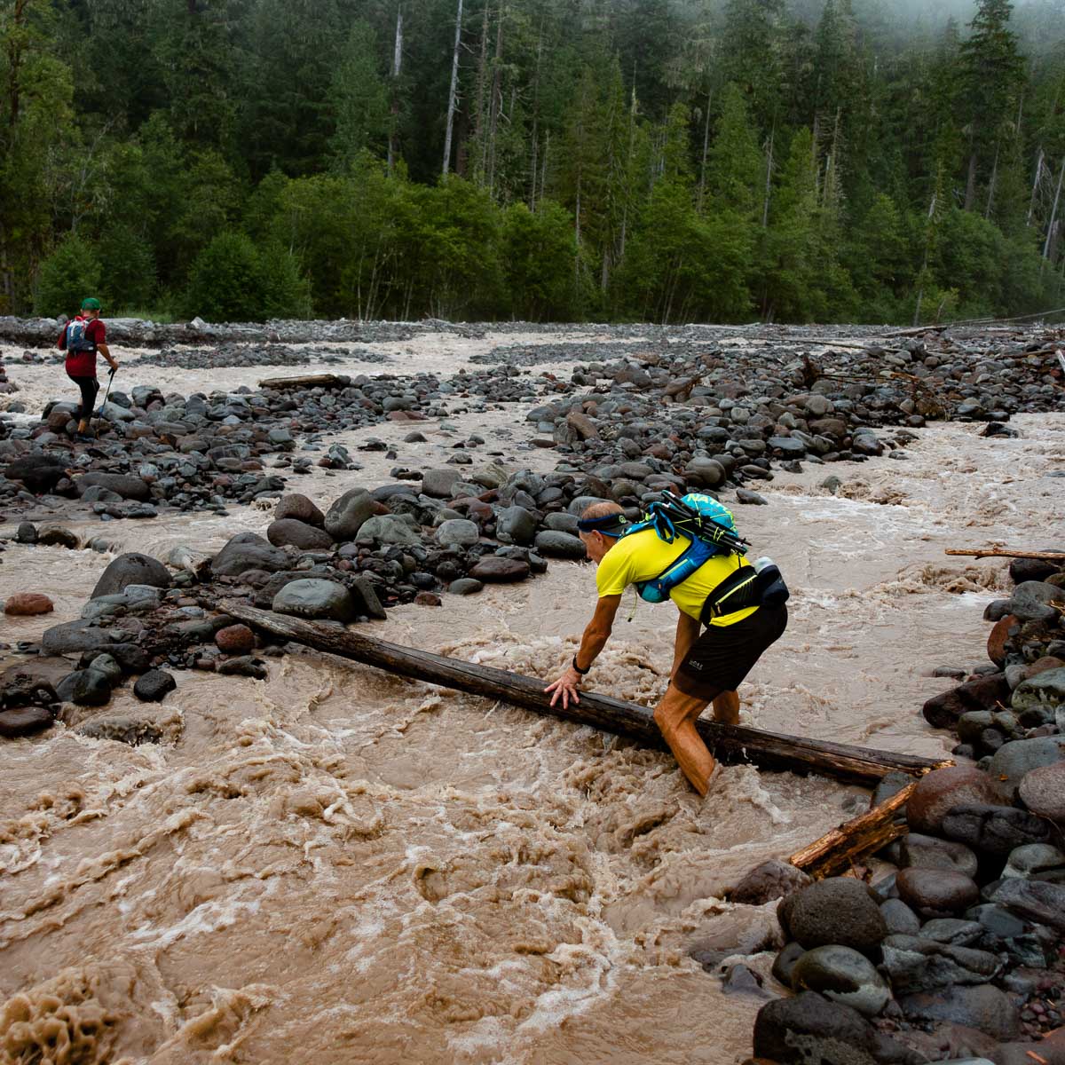 Crossing the South Mowich River