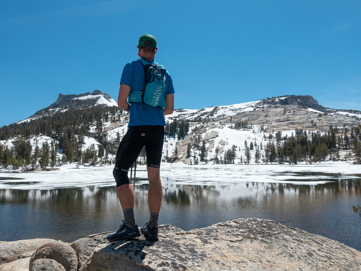 Trail running in Yosemite National Park