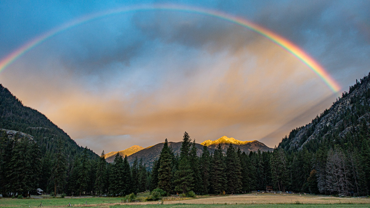 Rainbow over the Stehekin Valley