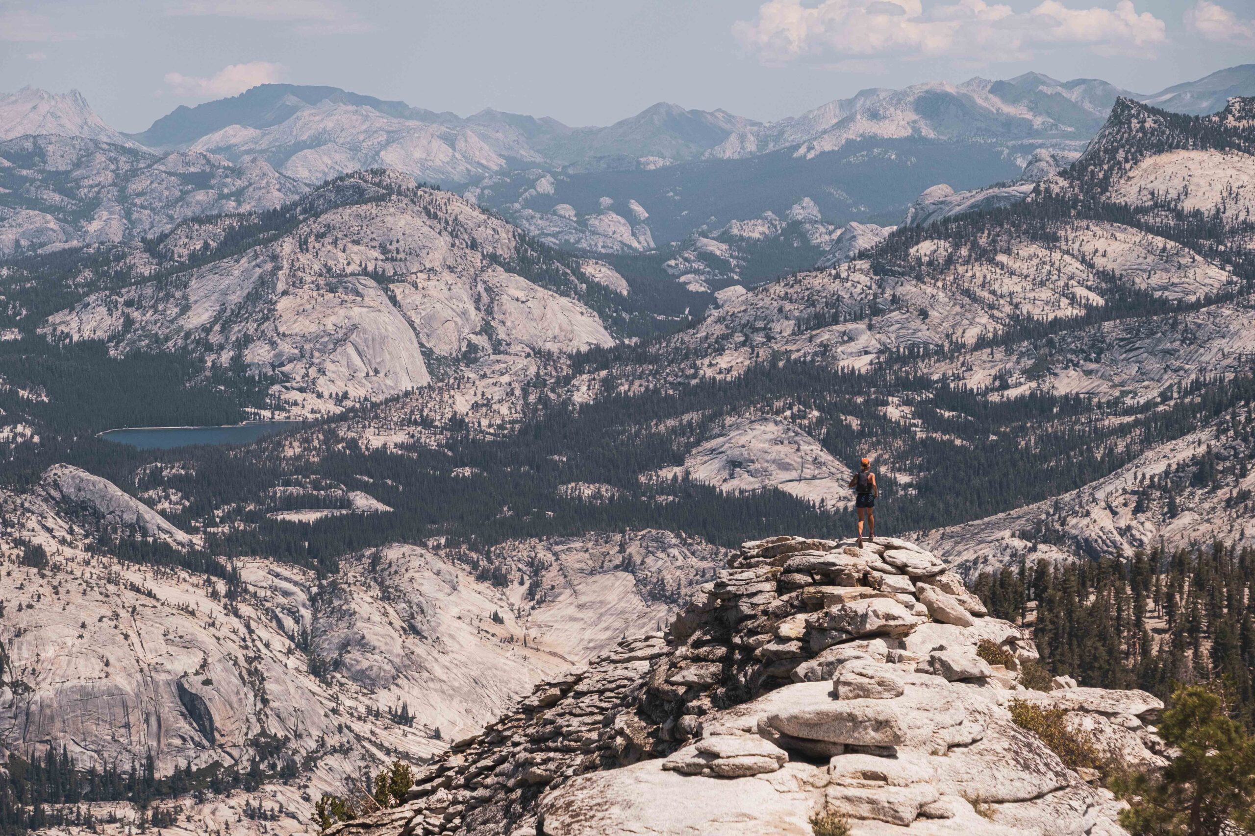 The Yosemite Valley is shown from the summit of Cloud's Rest